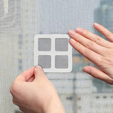 Pack of 10 - Multifunctional Sticker Drainer Net & Window Screen Repair Patches for Bathroom, Kitchen, Doors, and Windows